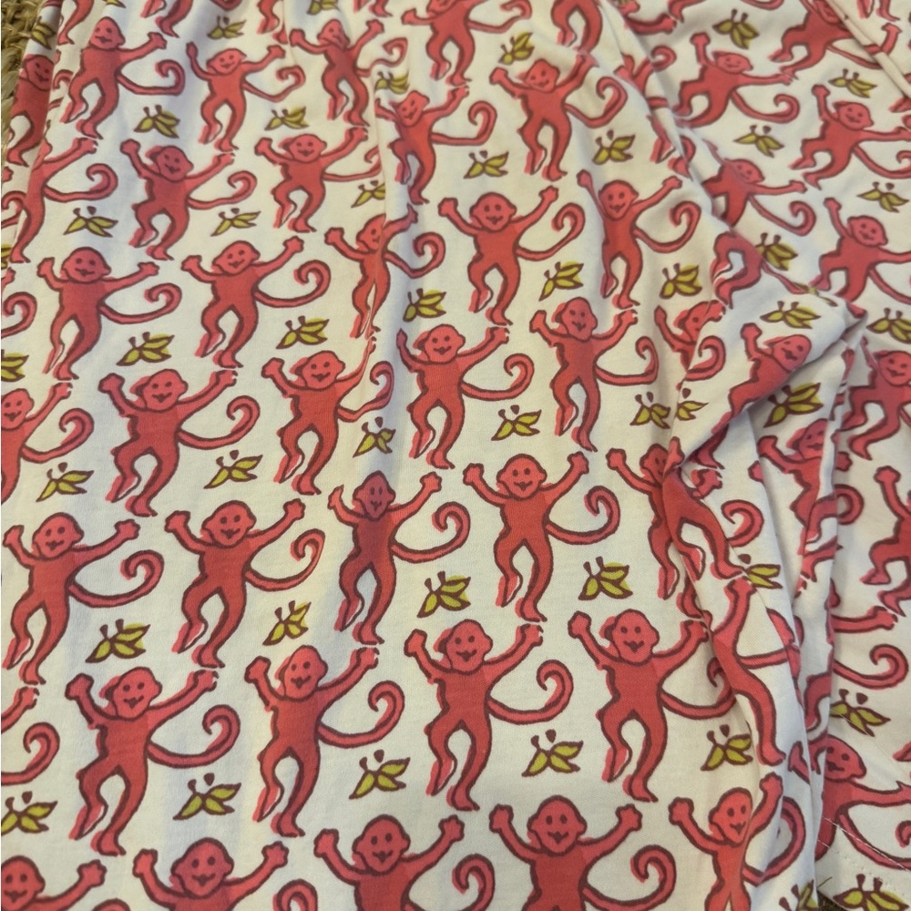 Roller Rabbit Pink Monkey Pajamas - Picture 2 of 2